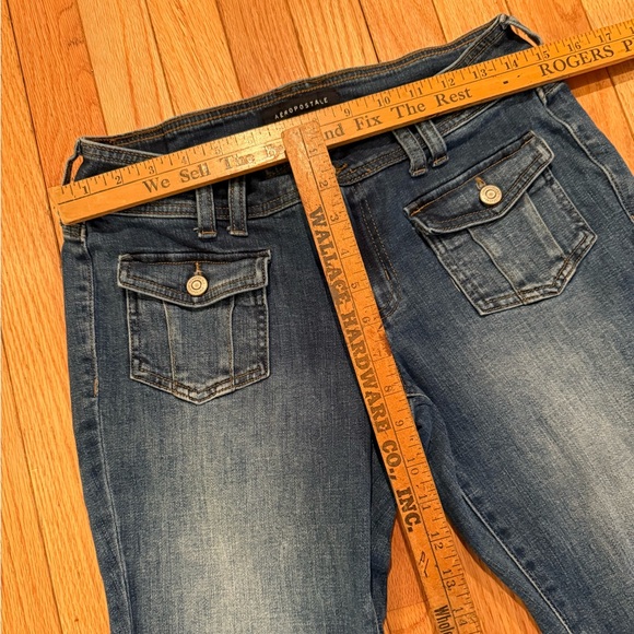 VTG Classic Blue Low Rise Y2K Flared Women's Jeans Size 6 - Picture 5 of 8